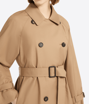 THE CUBE Abbigliamento e accessori TRENCH MIDI IN TWILL ANTIGOCCIA