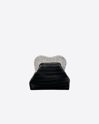 TWENTYFOURHAITCH BORSA NERO / UNI CLUTCH TYRENE