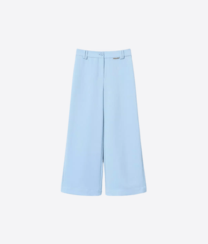 TWINSET BLU / 10A PANTALONI A PALAZZO IN CRÊPE