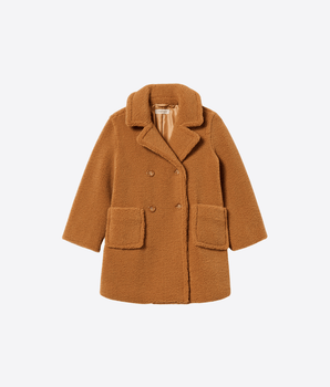 TWINSET CAPPOTTO CAMEL / 10A CAPPOTTO DOPPIOPETTO IN FAUX FUR