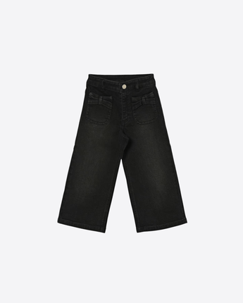 TWINSET JEANS JEANS WIDE LEG CON TASCHE FIOCCO