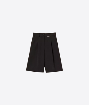 TWINSET SHORTS BERMUDA IN CRÊPE CON PIEGHE