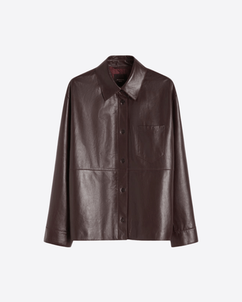 WEEKEND GIACCA GIACCA CORTA A CAMICIA IN NAPPA BORDEAUX WEEKEND MAX MARA