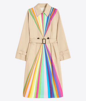 WEEKEND GIACCA TRENCH IN COTONE ANTIGOCCIA CON STAMPA ARCOBALENO WEEKEND MAX MARA WKSPALANCA 001