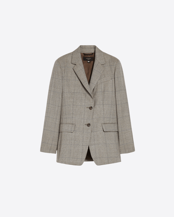 WEEKEND MAX MARA Abbigliamento e accessori BISCOTTO / 40 BLAZER MONOPETTO IN BATAVIA DI LANA