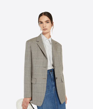 WEEKEND MAX MARA Abbigliamento e accessori BLAZER MONOPETTO IN BATAVIA DI LANA