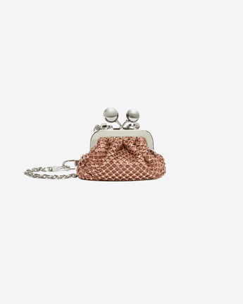 Weekend Max Mara Abbigliamento e accessori BLUSH PASTICCINO BAG NANO IN RASO CON STRASS