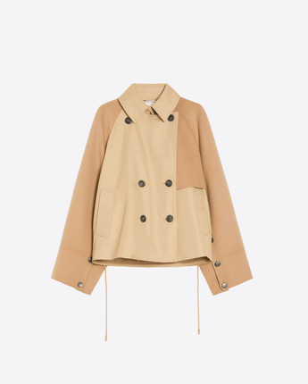 WEEKEND MAX MARA Abbigliamento e accessori CAMMELLO / 36 TRENCH DOPPIOPETTO IN GABARDINA ANTIGOCCIA