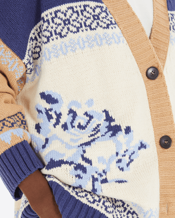 WEEKEND MAX MARA Abbigliamento e accessori CARDIGAN COLOR BLOCK IN FILATO DI COTONE