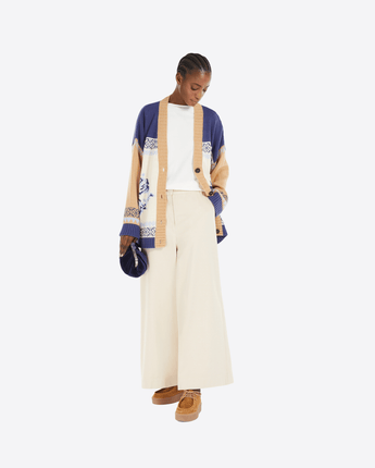 WEEKEND MAX MARA Abbigliamento e accessori CARDIGAN COLOR BLOCK IN FILATO DI COTONE