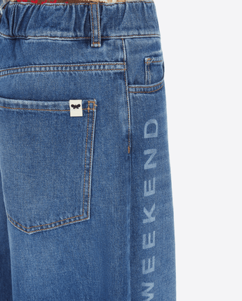 WEEKEND MAX MARA Abbigliamento e accessori JEANS AMPI IN DENIM CON LOGO