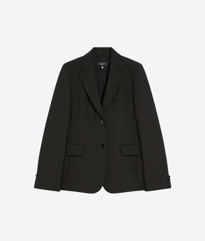 WEEKEND MAX MARA Abbigliamento e accessori NERO / 40 BLAZER MONOPETTO IN TELA DI MISTO VISCOSA