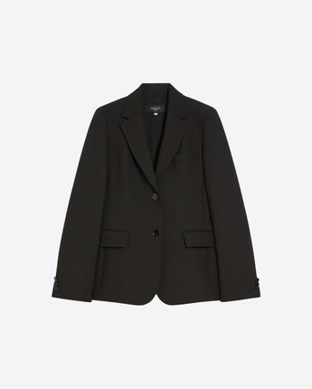 WEEKEND MAX MARA Abbigliamento e accessori NERO / 40 BLAZER MONOPETTO IN TELA DI MISTO VISCOSA