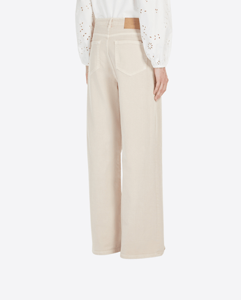 WEEKEND MAX MARA Abbigliamento e accessori PANTALONE WIDE LEG IN DRILL DI COTONE