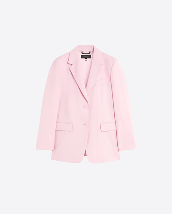 WEEKEND MAX MARA Abbigliamento e accessori ROSA / 38 BLAZER MONOPETTO IN TELA DI MISTA LANA