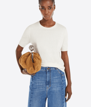 WEEKEND MAX MARA Abbigliamento e accessori T-SHIRT IN MAGLIA DI SETA E COTONE