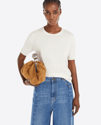 WEEKEND MAX MARA Abbigliamento e accessori T-SHIRT IN MAGLIA DI SETA E COTONE