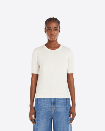 WEEKEND MAX MARA Abbigliamento e accessori T-SHIRT IN MAGLIA DI SETA E COTONE