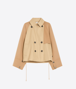 WEEKEND MAX MARA Abbigliamento e accessori TRENCH DOPPIOPETTO IN GABARDINA ANTIGOCCIA