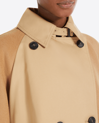 WEEKEND MAX MARA Abbigliamento e accessori TRENCH DOPPIOPETTO IN GABARDINA ANTIGOCCIA