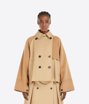 WEEKEND MAX MARA Abbigliamento e accessori TRENCH DOPPIOPETTO IN GABARDINA ANTIGOCCIA