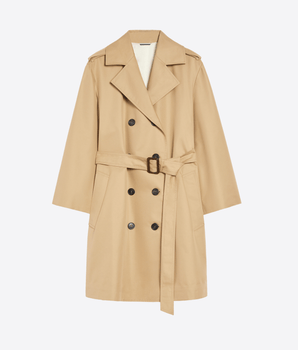 WEEKEND MAX MARA Abbigliamento e accessori Trench doppiopetto in gabardina antigoccia