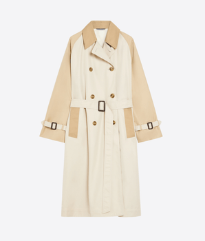 WEEKEND MAX MARA Abbigliamento e accessori TRENCH REVERSIBILE IN GABARDINA ANTIGOCCIA