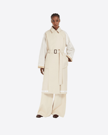 WEEKEND MAX MARA Abbigliamento e accessori TRENCH REVERSIBILE IN GABARDINA ANTIGOCCIA