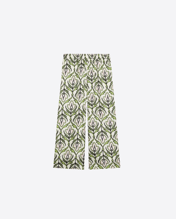 WEEKEND MAX MARA Abbigliamento e accessori VERDE / 40 PANTALONE IN TWILL DI SETA