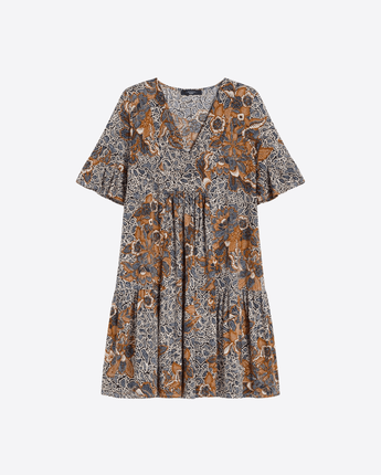 WEEKEND MAX MARA ABITO ABITO IN JERSEY DI COTONE STAMPATO