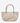 WEEKEND MAX MARA BORSA BEIGE/MARRONE / UNI TOTE BAG IN CANVAS DI COTONE