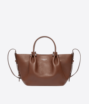WEEKEND MAX MARA BORSA MARRONE / UNI TOTE BAG PICCOLA IN PELLE TEXTURIZZATA