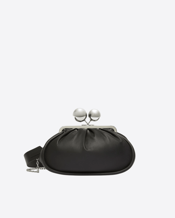 WEEKEND MAX MARA BORSA NERO / UNI PASTICCINO BAG MEDIUM IN NAPPA LUCIDA