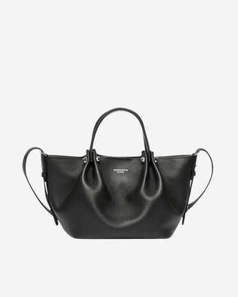 WEEKEND MAX MARA BORSA NERO / UNI TOTE BAG PICCOLA IN PELLE TEXTURIZZATA