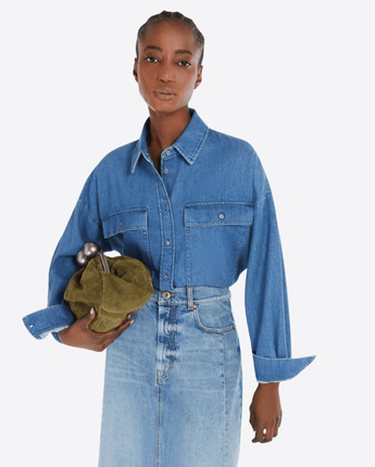 WEEKEND MAX MARA CAMICIA BOXY IN DENIM