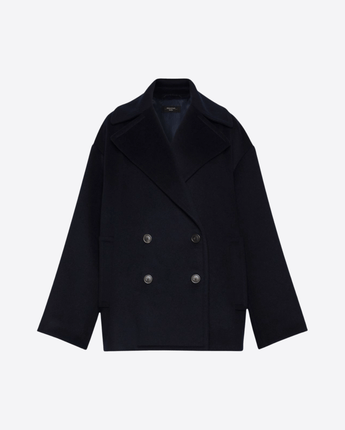 WEEKEND MAX MARA CAPPOTTO CABAN DOPPIOPETTO IN LANA DOUBLE