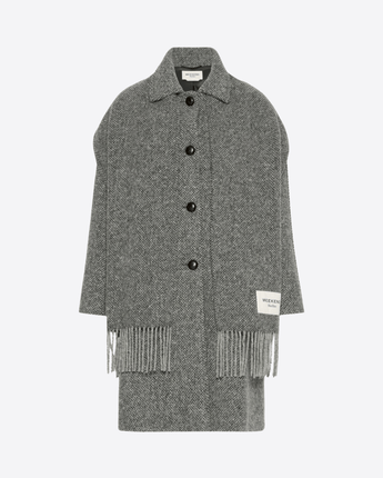 WEEKEND MAX MARA CAPPOTTO CAPPOTTO IN TWEED DI MISTA LANA