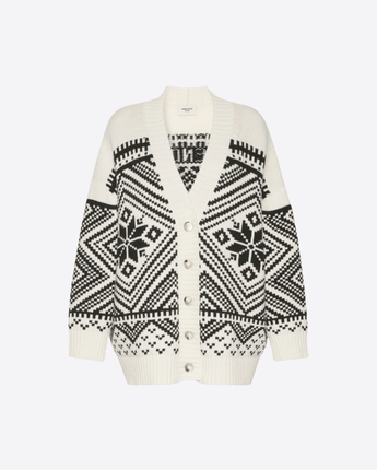 WEEKEND MAX MARA CARDIGAN CARDIGAN IN LANA JACQUARD