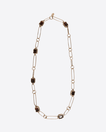 WEEKEND MAX MARA COLLANA ORO / UNI COLLANA A CATENA CON PIETRE DECÒ