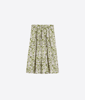 WEEKEND MAX MARA ECRU / XS Gonna a pieghe in cotone