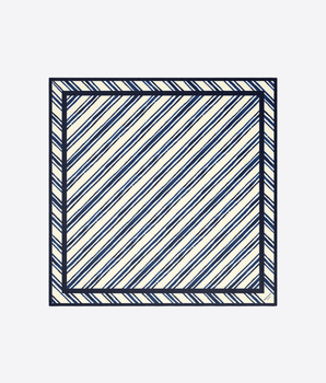 WEEKEND MAX MARA FOULARD BIANCO AVORIO / UNI FOULARD IN TWILL DI SETA STAMPATA