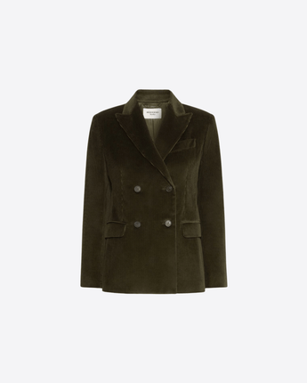 WEEKEND MAX MARA GIACCA BLAZER IN VELLUTO DI COTONE A COSTINE