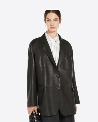 WEEKEND MAX MARA GIACCA BLAZER MONOPETTO IN NAPPA