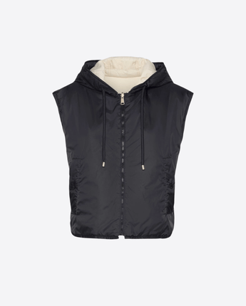 WEEKEND MAX MARA GILET GILET IMBOTTITO REVERSIBILE IN TELA ANTIGOCCIA