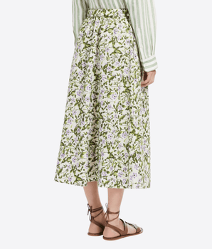 WEEKEND MAX MARA Gonna a pieghe in cotone