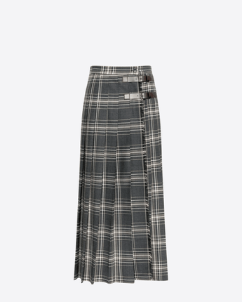 WEEKEND MAX MARA GONNA GONNA A PIGHE IN BATAVIA DI LANA