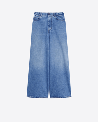 WEEKEND MAX MARA JEANS JEANS AMPIO IN DENIM DI COTONE WEEKEND MAX MARA