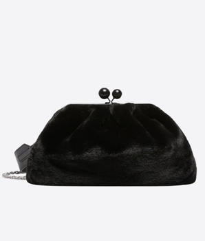 WEEKEND MAX MARA MEDIUM PASTICCINO BAG MEDIUM IN TESSUTO EXTRA SOFT FURRY