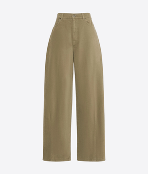 WEEKEND MAX MARA PANTALONE PANTALONE IN DRILL DI COTONE