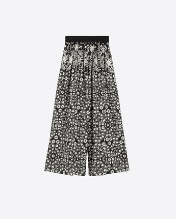 WEEKEND MAX MARA PANTALONI PANTALONE AMPIO IN COTONE STAMPATO